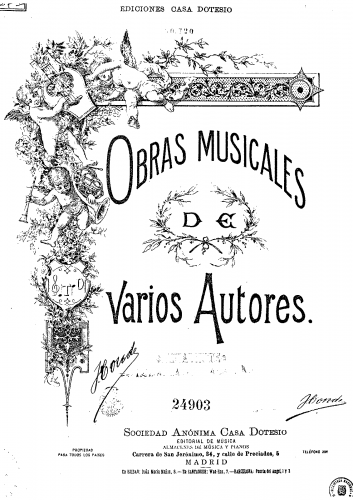 Benavente - Romanza sin palabras - Score