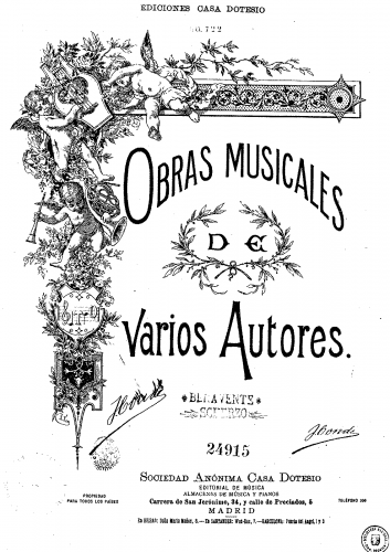 Benavente - Scherzo - Score