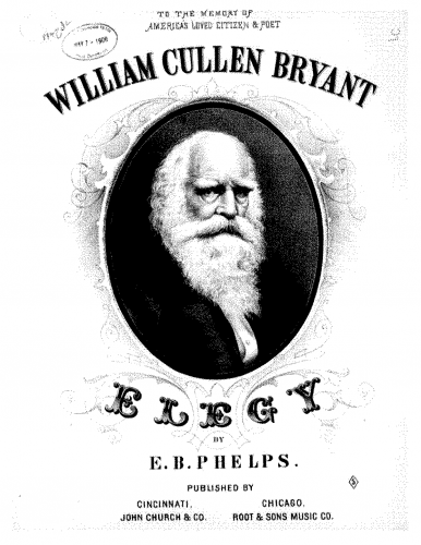 Phelps - Elegy in Memory of William Cullen Bryant - Piano Score - Score