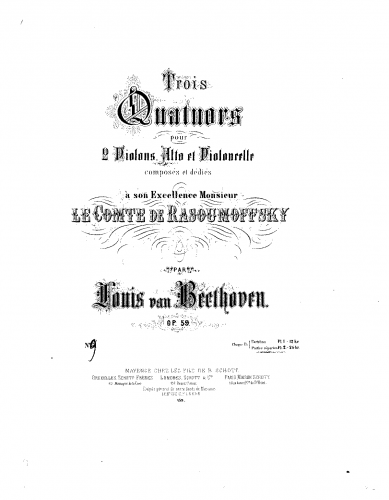 Beethoven - String Quartet No. 9, Op. 59/3