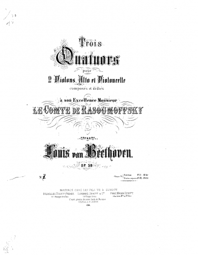 Beethoven - String Quartet No. 8, Op. 59/2