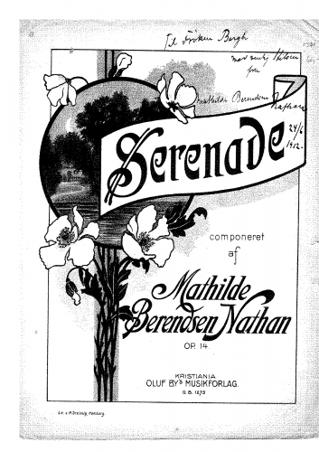 Nathan - Serenade, Op. 14 - Score