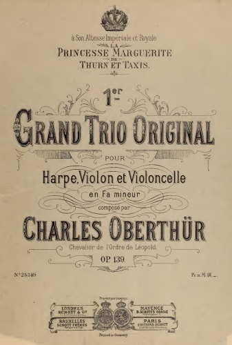 Oberthür - Trio No. 1 - Score
