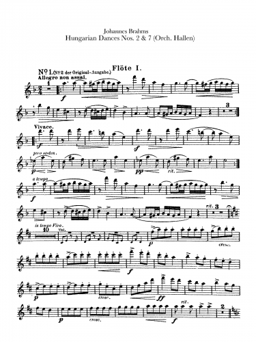 Brahms - Hungarian Dances No. 2 & 7 for Orchestra (Hallén)