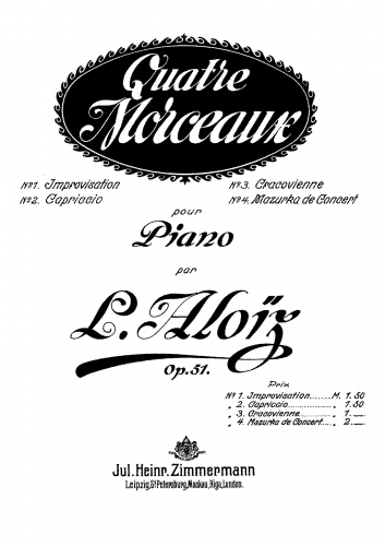 Aloiz - 4 Morceaux - Score