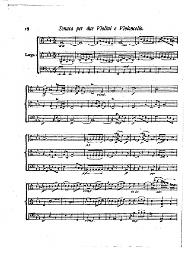 Reichardt - String Trio in E-flat major - Score