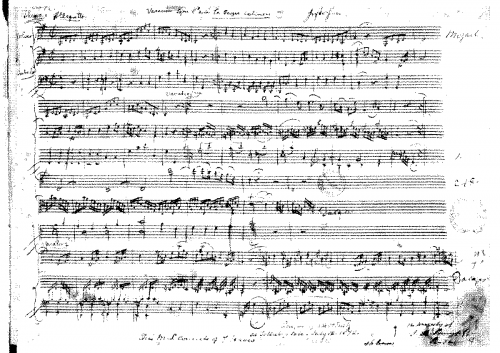 Mozart - 12 Variations on 'La bergère Célimène' - Score