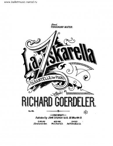 Goerdeler - La Ziskarella - Score