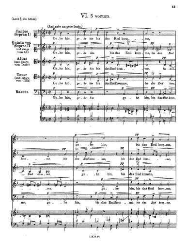 Schein - Gehe hin, bis das End komme - Score