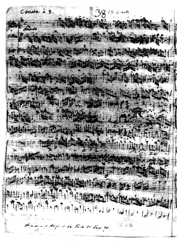 Quantz - Triosonata in G major - Scores and Parts - Score