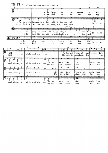 Bruck - Es gieng ein landzknecht - Score