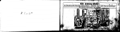 Playford - The dancing master; or, Directions for dancing country dances, with the tunes to each dance, for the treble-violin. - Complete Book