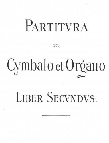 Scherer - Partitura in cymbalo et organo - Score
