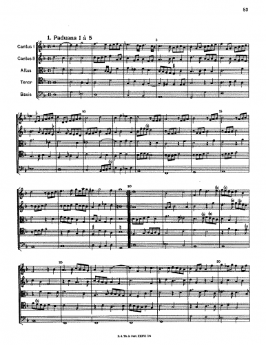 Posch - Musikalische Tafelfreudt - Score
