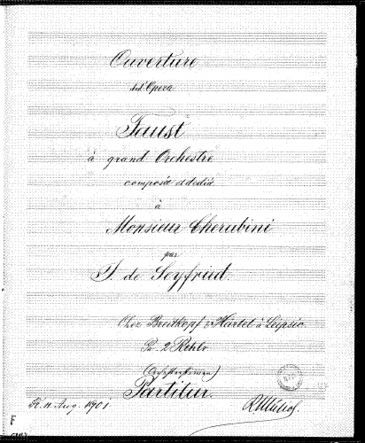 Seyfried - Faust - Score