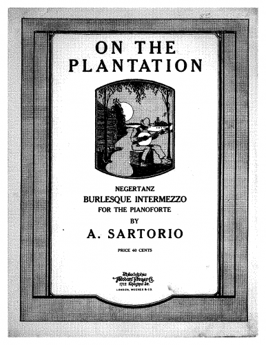 Sartorio - On the Plantation - Score