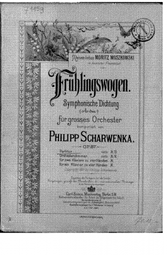 Scharwenka - Fruhlingswogen - Score