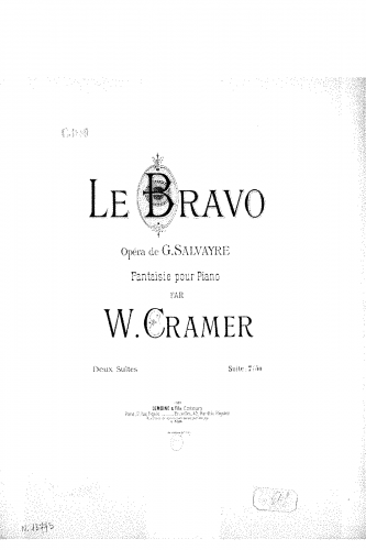Cramer - Fantaisie sur 'Le bravo' - Suite No. 1