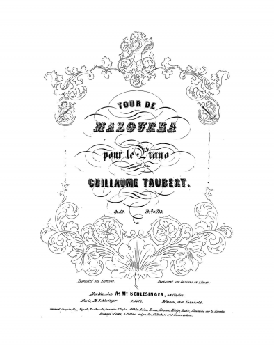 Taubert - Tour de mazurka - Score