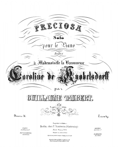 Taubert - Preciosa - Score