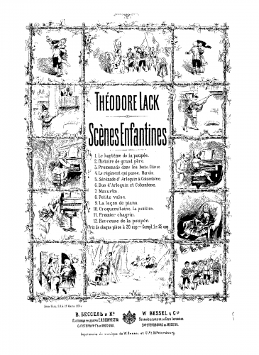 Lack - Scenes enfantines - Score