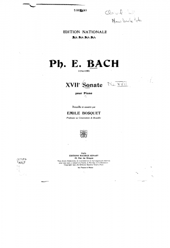 Bach - Sonata in G minor - Score