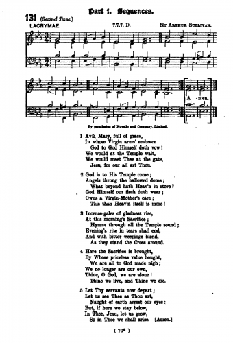 Sullivan - Ave Maria - Score