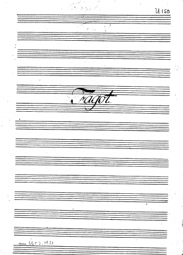 Rosetti - Symphonie - Bassoon