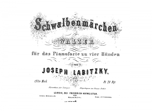 Labitzky - Schwalbenmaerchen - Score