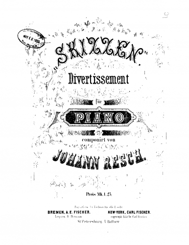Resch - Skizzen - Score
