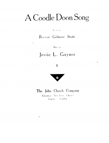 Gaynor - A Coodle Doon Song - Score