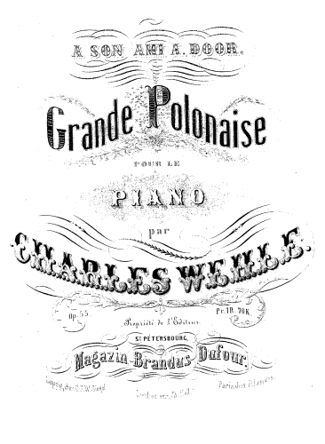 Wehle - Grande polonaise - Score