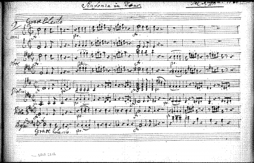 Kaffka - Symphony in D major - Scores - Score