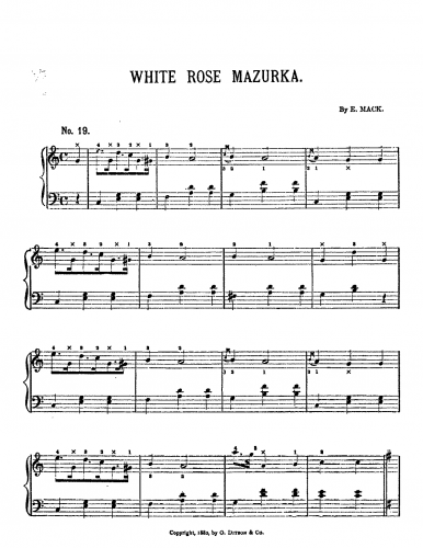 Mack - White Rose Mazurka - Score