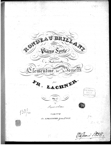 Lachner - Rondeau brillant - Score