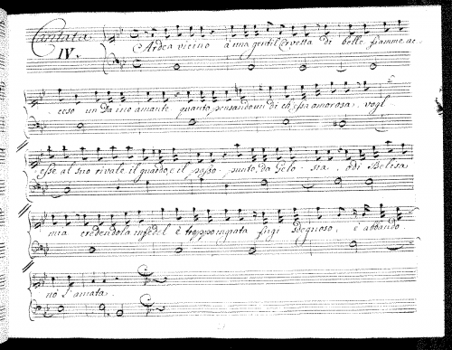 Ferrandini - Ardea vicino a una gentil cervetta - Score