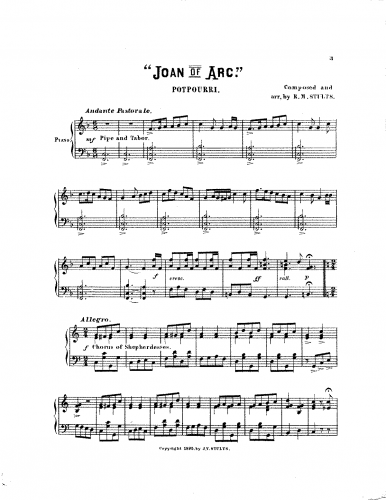 Stults - Joan of Arc - Score