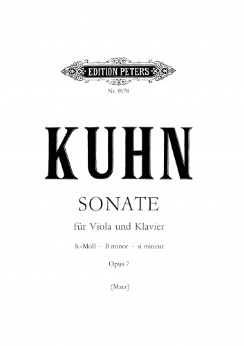 Kuhn - Viola Sonata - Score