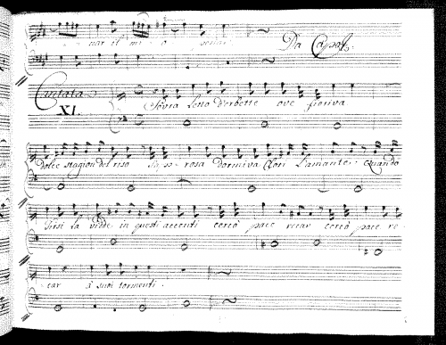 Ferrandini - Sovra letto d'erbette ove fioriva - Score
