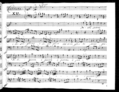 Ferrandini - Occhi severi e lusinghieri - Score