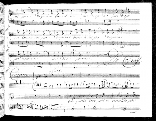 Ferrandini - In questo core più va crescendo - Score