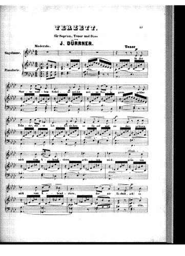 Dürrner - Terzett - Score