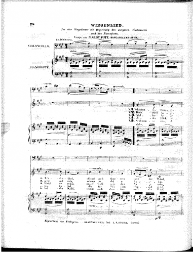 Pott - Wiegenlied - piano score