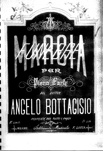 Bottagisio - Marcia Funebre per Pianoforte - Score