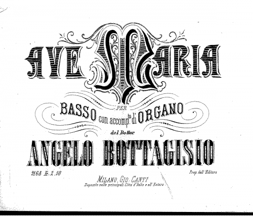Bottagisio - Ave Maria - Score