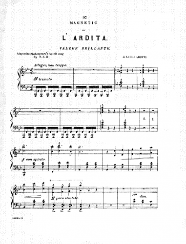 Arditi - L'ardita / Magnetic(?) - Score