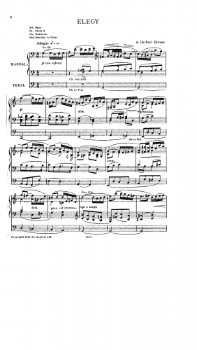 Brewer - Elegy - Score