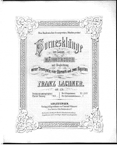 Lachner - Hornesklänge - Score