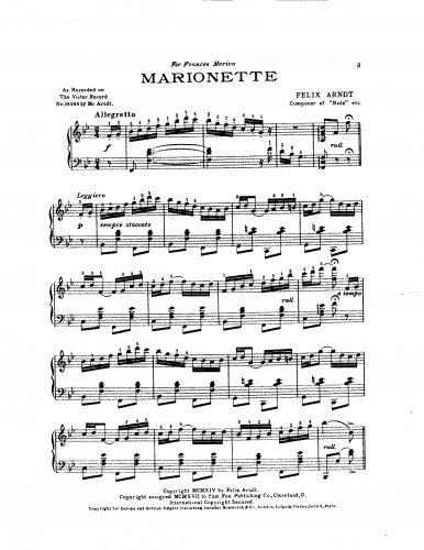 Arndt - Marionette - Score