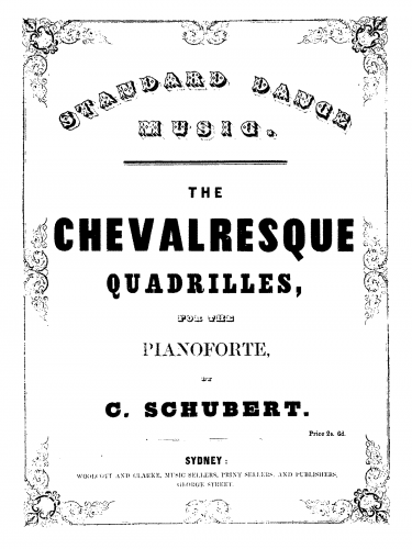Schubert - Chevaleresque Quadrille - Score